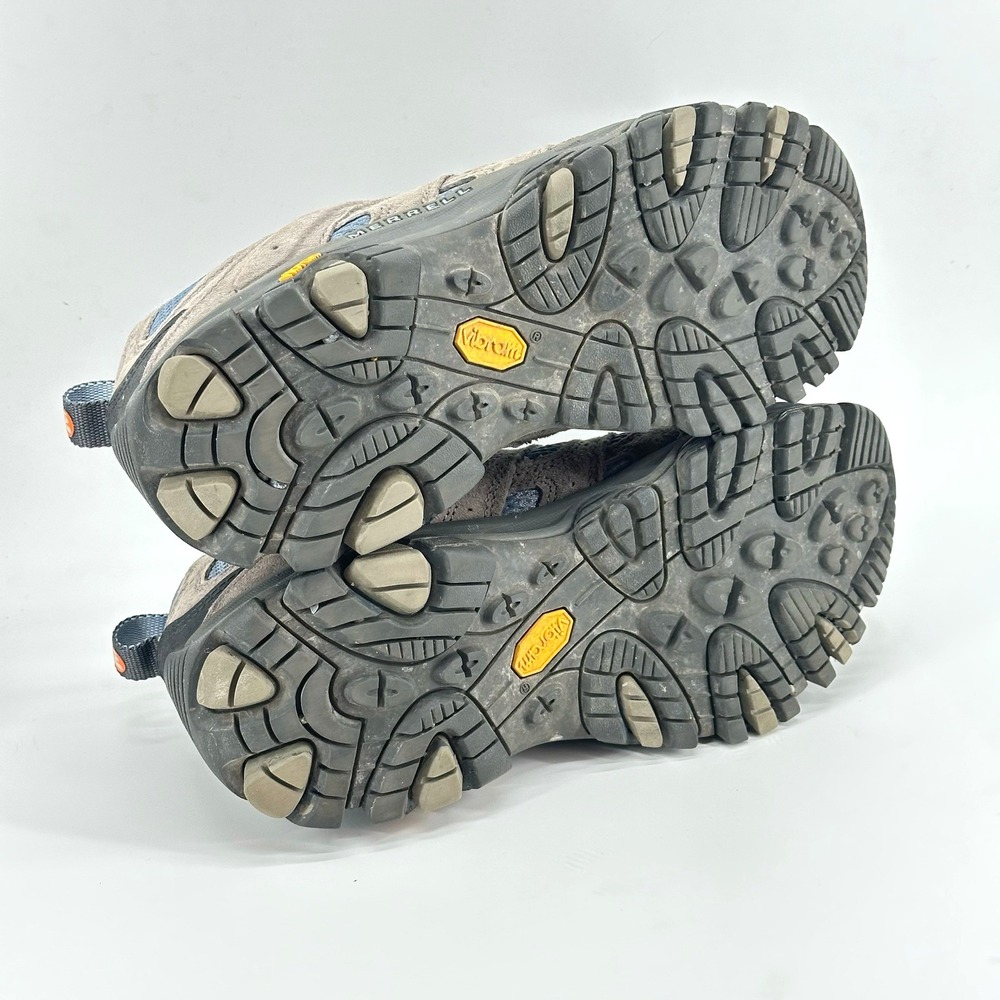 Merrell Moab 3 Hiking Shoes Women 9 Wide Blue J035896W Suede Mesh Vibram Low Top - Picture 7 of 8